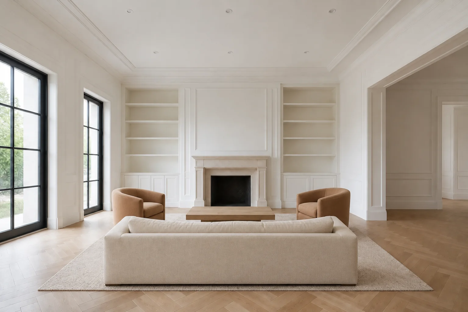 Luxury living room — First StagingGPT result