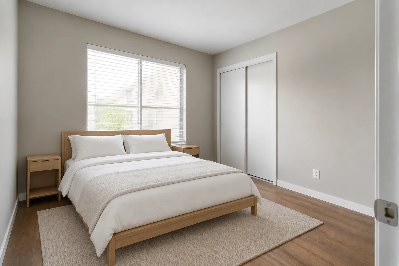 Rental bedroom — First StagingGPT result