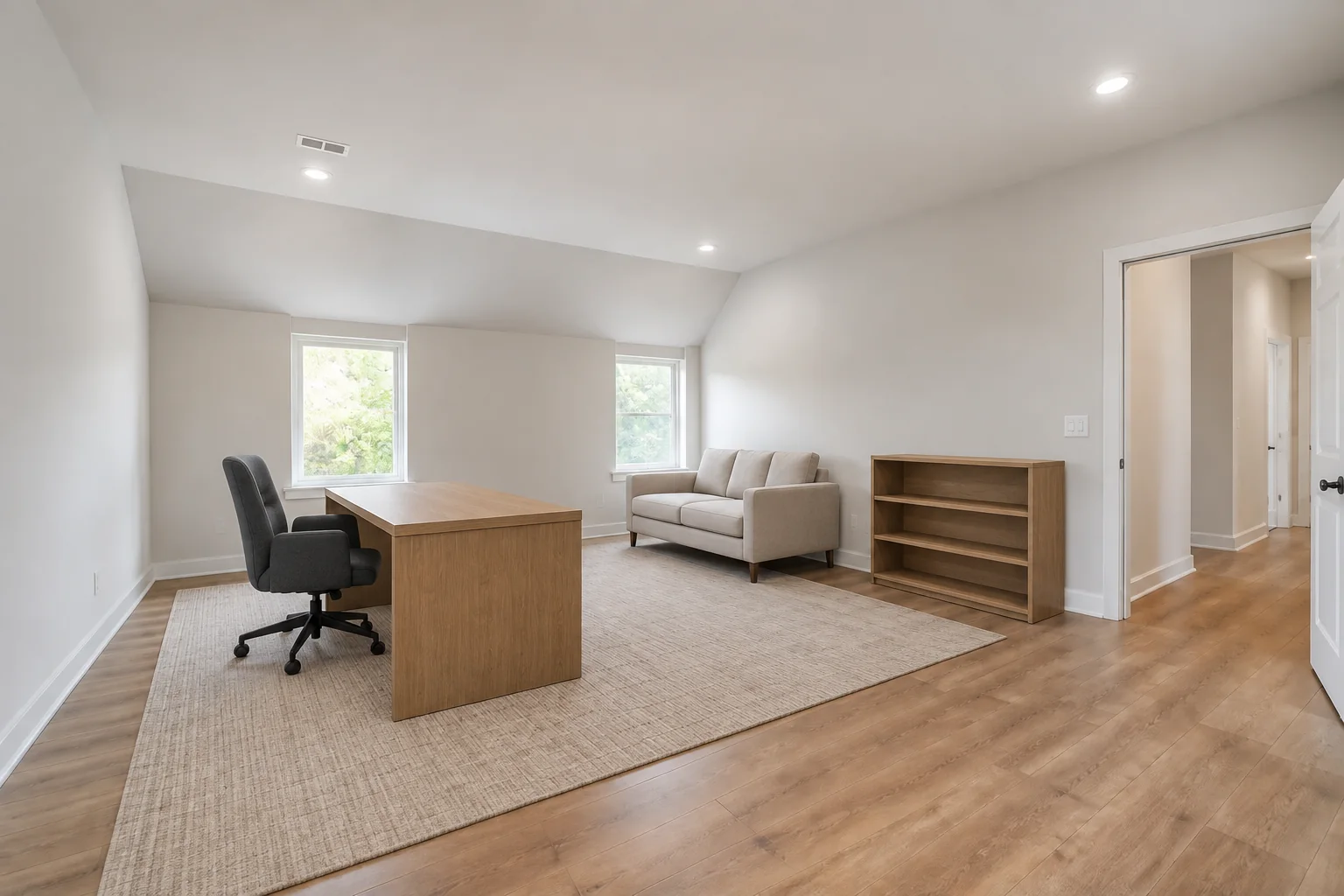 New-construction flex room — First StagingGPT result